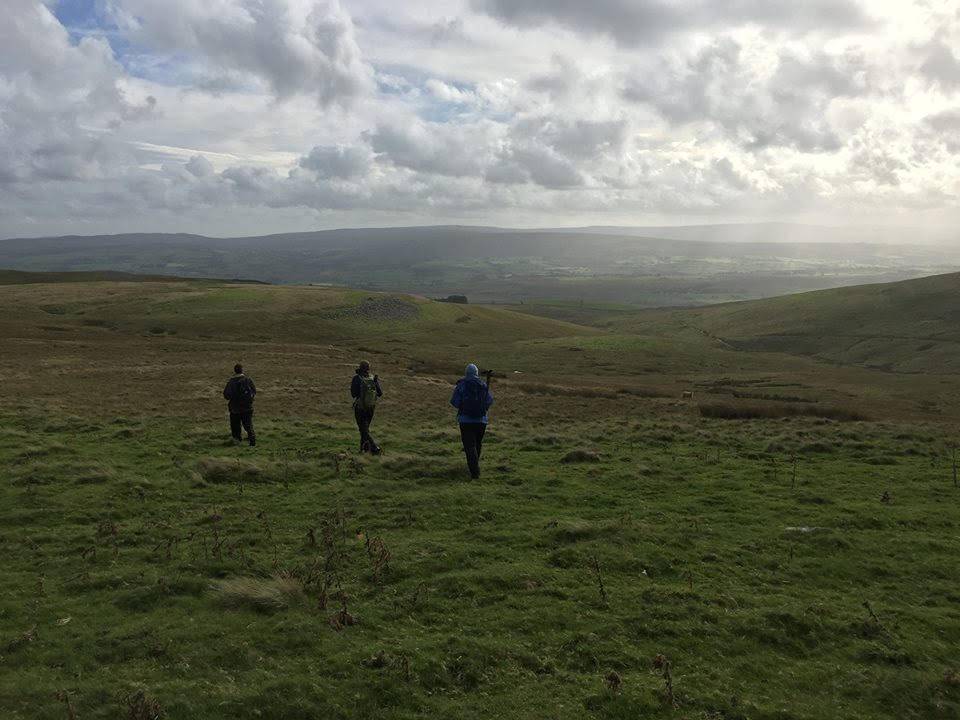 Tom leading group at 'obscure place in Dales' !